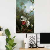 Cattleya Orchid Vintage Poster ポスター (ホームオフィス)