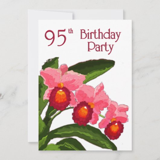 Cattleyasの誕生会95のトリオ 招待状 (正面)