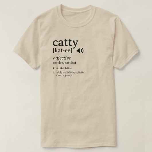 Catty定義辞書Tシャツ Tシャツ (デザイン正面)
