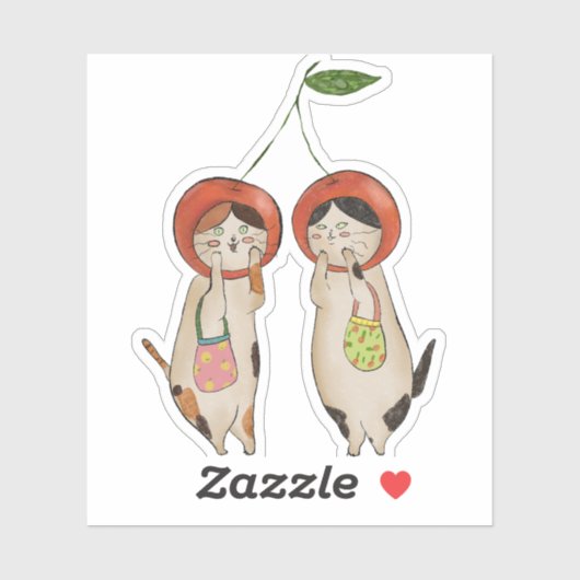 Catty Cherries シール (シート)