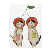 Catty Cherries マグネット (縦)