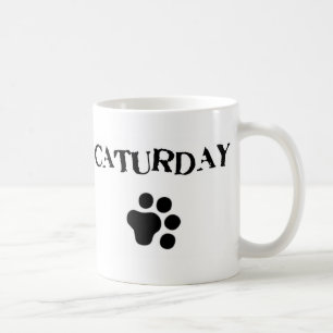 Caturdayかわいい猫のマグ コーヒーマグカップ