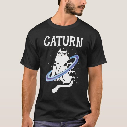 Caturn Catオーナーアウター宇宙惑星天文学者Ast Tシャツ (正面)