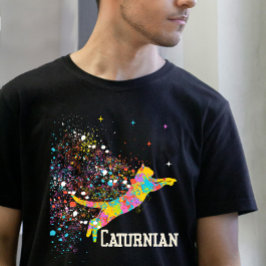 "Caturnian"キャットママパパ動物愛好家 Tシャツ
