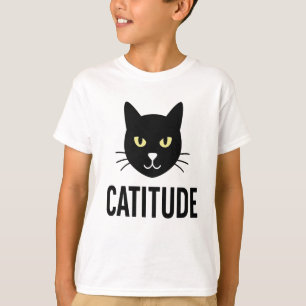 Catutitudeおもしろい Cat顔デザイン – すべてのAに最適 Tシャツ