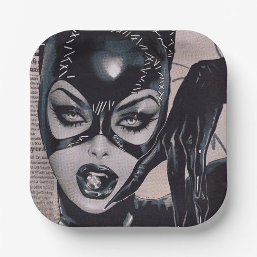 Catwoman #50 Sozomaika Cover Illustration ペーパープレート (正面)