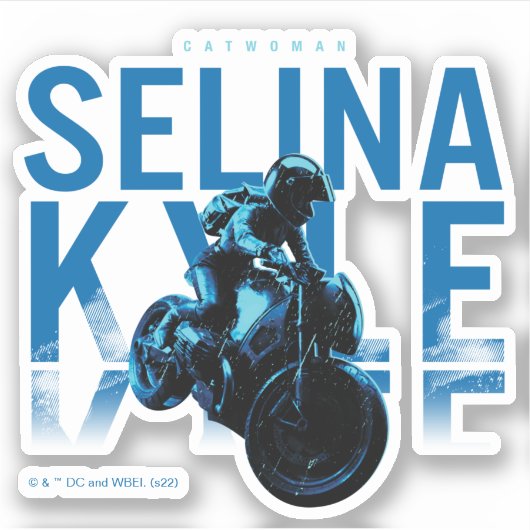 Catwoman Selina Kyle Motorcycle シール (正面)