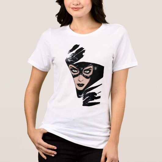 Catwoman The Claws Are Out Cover Illustration トライブレンドＴシャツ (正面)
