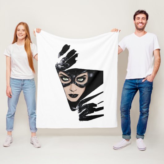 Catwoman The Claws Are Out Cover Illustration フリースブランケット (インサイチュ)