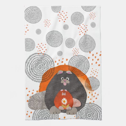 CATZパジャマズキッチンタオル キッチンタオル (縦)