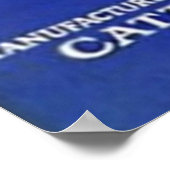 Catz Bittersと飲み物を混ぜるヴィンテージ食品Alc ポスター (角)