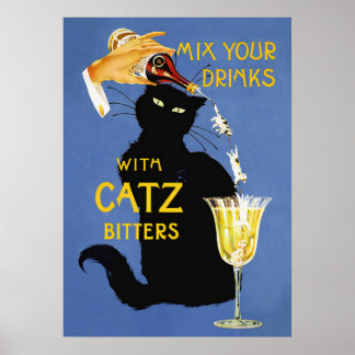 Catz Bittersヴィンテージ飲料ポスター ポスター