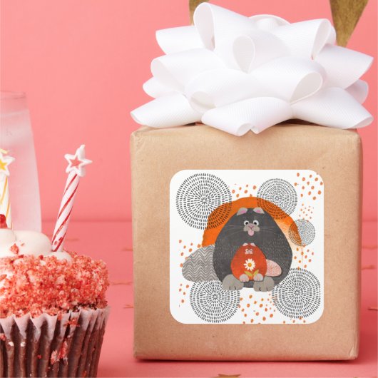 CATZ PAJAMAZスタンプ2サイズ スクエアシール (パーティー)