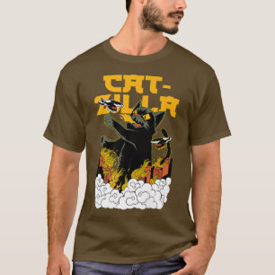 CATZILLA おもしろい CatことわざKitten Monster Tomcat in Tシャツ