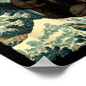 Catzilla ネコ アート ユニーク ネコ 日本製 メンズ レディース ポスター (角)