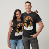 Catzilla 日本の火猫怪獣アート tシャツ (ユニセックス)