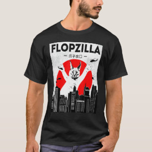 Catzilla big floppa meme フロップジラ カラカル 猫 tシャツ