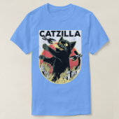 CATZILLA Black Cat Apparel Catzilla Tシャツ (デザイン正面)