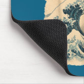 Catzilla Cat Japanese Art Funny Cat Lover For Men  マウスパッド (コーナー)