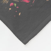 Catzilla Funny Giant Cat Monster Kaiju Japanese Ka フリースブランケット (角)