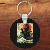 Catzilla Funny Japanese Style  キーホルダー (正面)