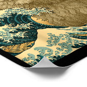 Catzilla Persian Cat Japanese Art For Men Women Ki ポスター (角)