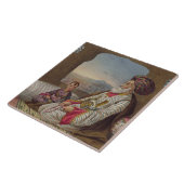 Caubulおよび彼のYのDost Mahommedの(1793-1863年の)王 タイル (側面)