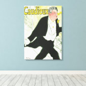 Caudieux by Toulouse Laurec,ヴィンテージアールヌーボー キャンバスプリント (インサイチュ (ウッドフロア))