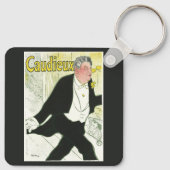 Caudieux by Toulouse Laurec,ヴィンテージアールヌーボー キーホルダー (裏面)
