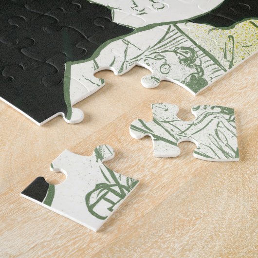 Caudieux by Toulouse Laurec,ヴィンテージアールヌーボー ジグソーパズル (側面)