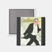 Caudieux by Toulouse Laurec,ヴィンテージアールヌーボー マグネット (正面/裏面)