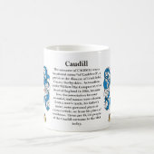 Caudill、起源、意味および頂上 コーヒーマグカップ (中央)