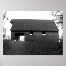 Caughoron Barn, Cades Cove, b&w