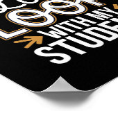 Caught In A Love Loop With Students Teacher Funny  ポスター (角)