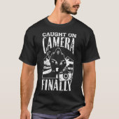 Caught On Camera Finally Funny Bigfoot Sasquatch G Tシャツ (正面)