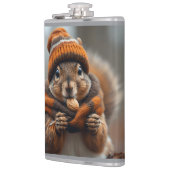 Caught snacking again - Squirrel Ai image フラスク (左)