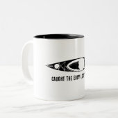 Caught The Eddy Lost The Plot Kayak ツートーンマグカップ (正面左)