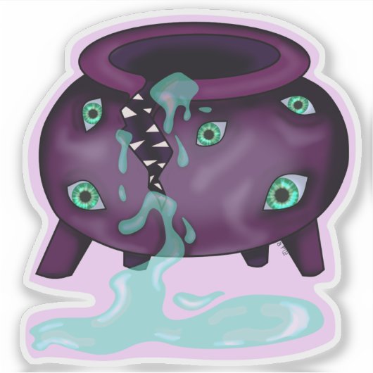 Cauldron Mimic Sticker シール (正面)