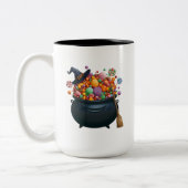 Cauldron Of Giggle & Gummies Mug ツートーンマグカップ (左)