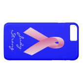 cause_Bigピンクリボンのコーチパーソナライズされた_B Case-Mate iPhoneケース (裏面(横))