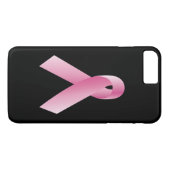 cause_Bigピンクリボン_onブラックのコーチ Case-Mate iPhoneケース (裏面(横))