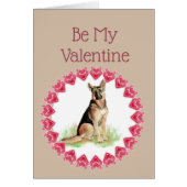 Cause I Woof Love You German Shepherd Valentine (正面)