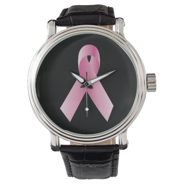 cause_Pink Ribbon Campaign_on blackのコーチ 腕時計 (正面)