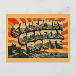 Causeway Coastal Route 北アイルランド ヴィンテージ ポストカード