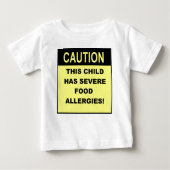 Caution2 ベビーTシャツ (正面)