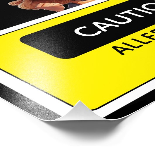 Caution Allergic to Drama フォトプリント (角)