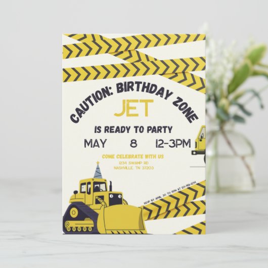Caution: Birthday Zone Invitation 招待状 (スタンド正面)
