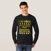 Caution can talk about book restoration for hours tシャツ (正面フル)