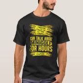 Caution Can Talk About Minigolf For Hours Tシャツ (正面)