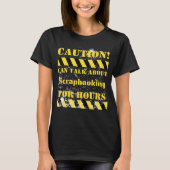 Caution can talk about scrapbooking for hours tシャツ (正面)